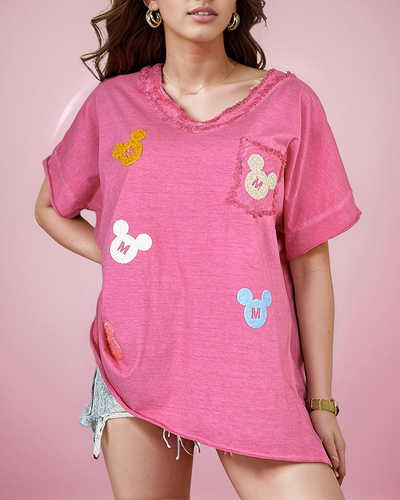 Royalfashion Tricou pentru femei cu petice