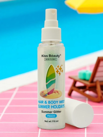 Summer Spray – Iluminator lichid pentru păr și corp Peach