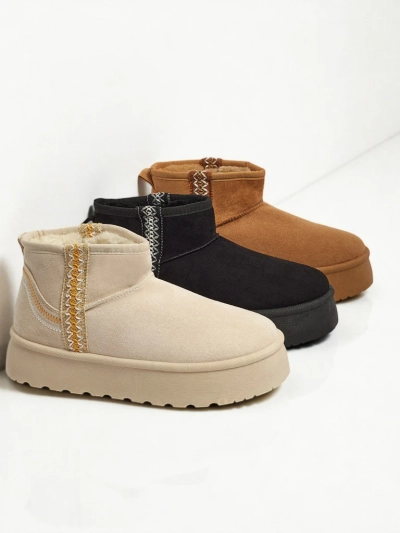 Botine scurte de damă tip snowboots Pravel