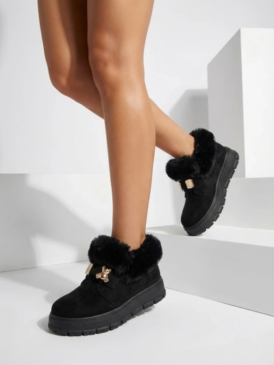 Royalfashion Cizme scurte pentru femei a'la cizme de zăpadă Dobis