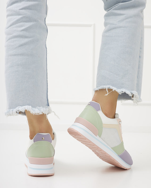 Pantofi sport multicolori de dama cu sclipici Berilan - Incaltaminte