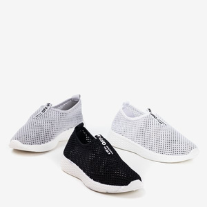 Białe sportowe buty damskie typu slip - on Poliea - Obuwie