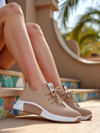 Royalfashion Pantofi sport din material pentru femei Vobbu