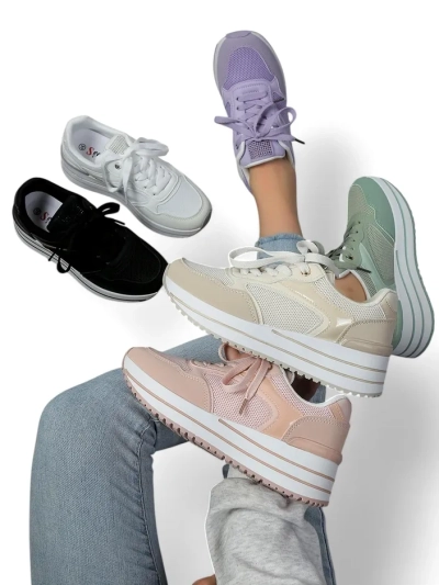 Royalfashion Pantofi sport pentru femei cu platformă Revided