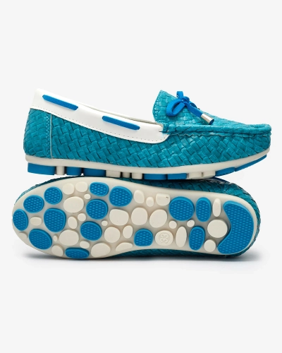 Mocasini turcoaz pentru copii Dannad- Footwear