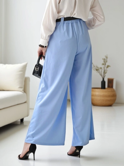 Royalfashion Pantaloni largi din viscoză pentru femei