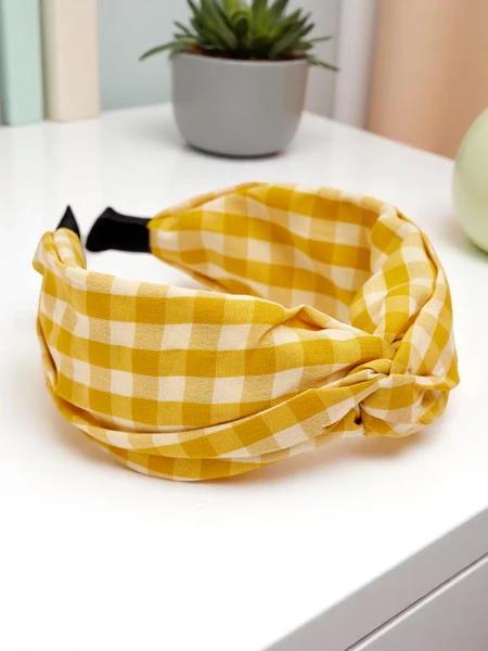 Royalfashion Bentița de păr în carouri Clara