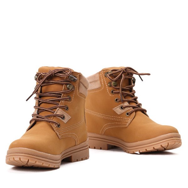 Karmelowe nieocieplane trapery Kiki - Obuwie