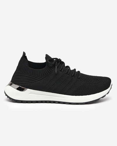 Pantofi sport de damă Erina din țesătură neagră - încălțăminte