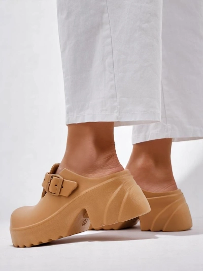 Sandale cu toc din cauciuc pentru femei Royalfashion Voxones