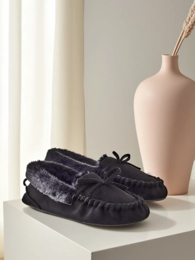Mocasi pentru femei Royalfashion cu blană Ahtikes