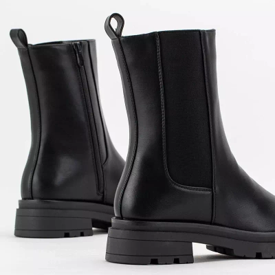 OUTLET Cizme inalte dama negre de la Dolfina - Incaltaminte