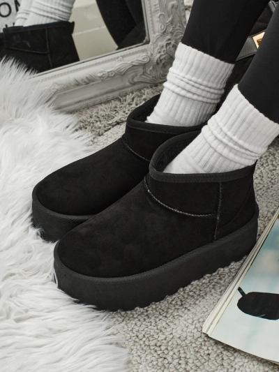 Botine scurte de damă tip ghete de zăpadă Memi