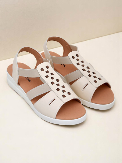 Sandale dama Royalfashion cu talpa joasa wedge Sora