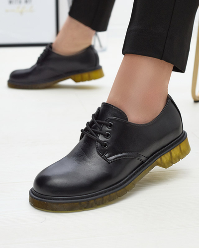 Pantofi jumătăți de damă negri Heloso- Footwear