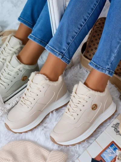 Royalfashion Adidași încălțați pentru femei cu blană Casot