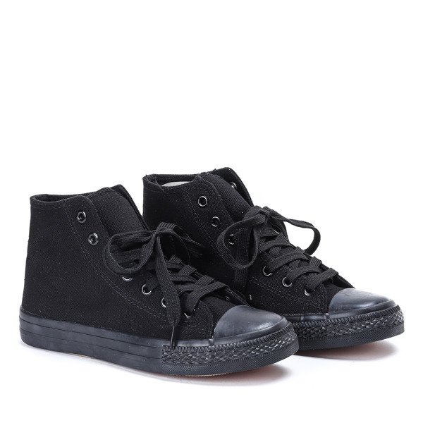 Klasyczne trampki w kolorze czarnym Laurette - Obuwie