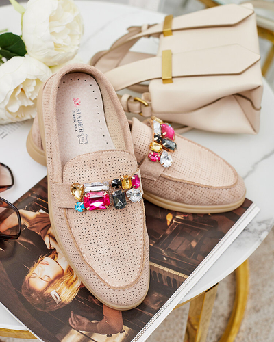 Royalfashion Mocasini de damă traforați Mettele