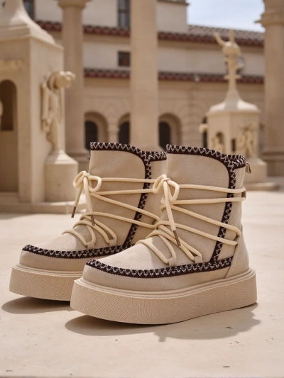 Botine de zăpadă pentru femei Royalfashion cu șireturi Stozi