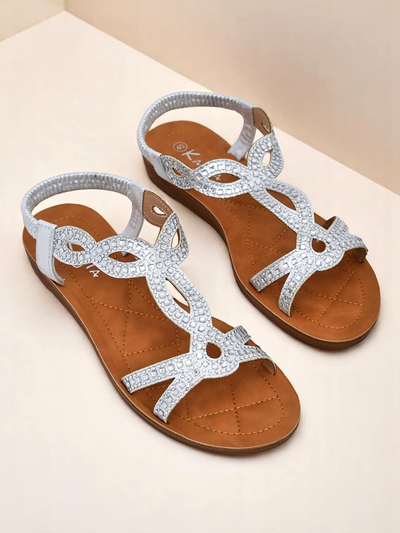 Royalfashion Sandale dama cu barete decorative Lola Grace