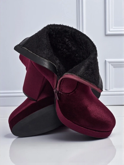 Botine de damă cu toc gros, tip velur Miss