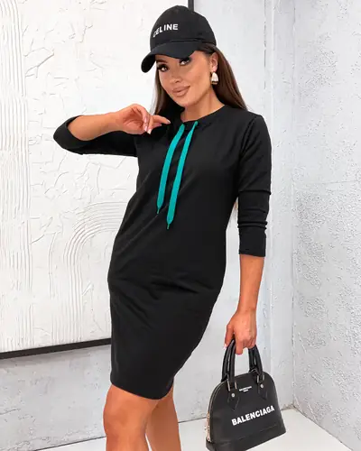 Royalfashion Rochie mini din bumbac pentru femei