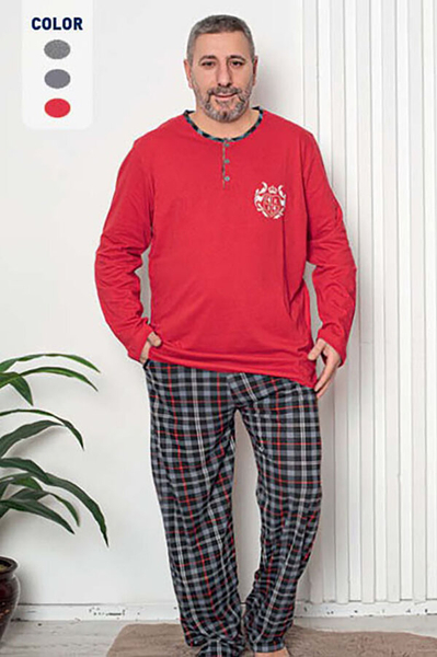 Royalfashion Pijama pentru bărbați în roșu