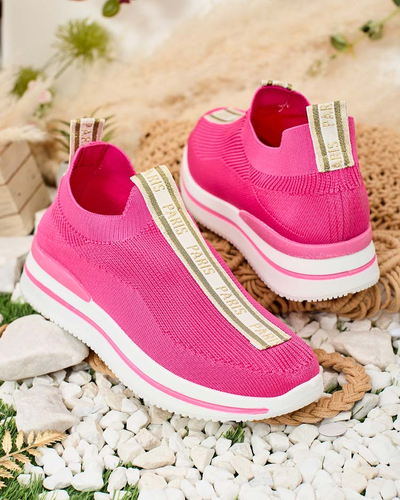 Royalfashion Pantofi sport slip-on pentru femei cu inscripția Cerppa