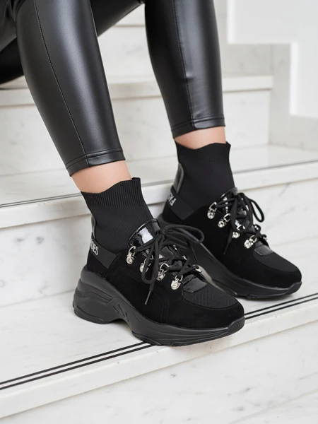 Royalfashion Adidași negri izolati Aleppo pentru femei