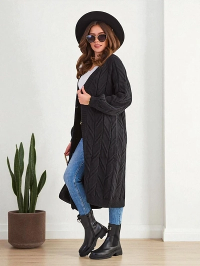 Pulover de damă tricotat poncho Royalfashion