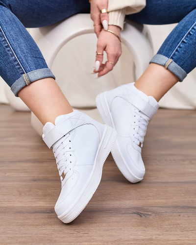 Royalfashion Adidași sport de damă în alb Futtes