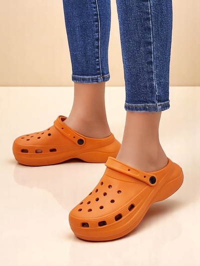 Royalfashion Sandale din cauciuc perforate pentru femei Dellosa