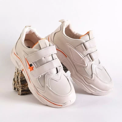 OUTLET Încălțăminte sport pentru copii bej cu Velcro Slavola - Încălțăminte