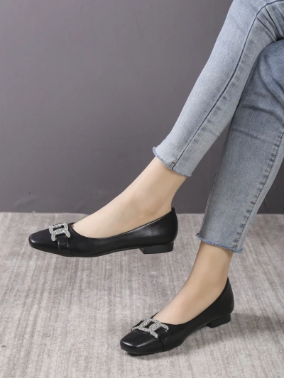 Royalfashion Pantofi ballet pentru femei cu o fundă Frelie