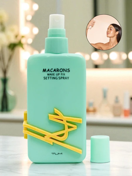 Macarons Spray Fixare Machiaj Albastru
