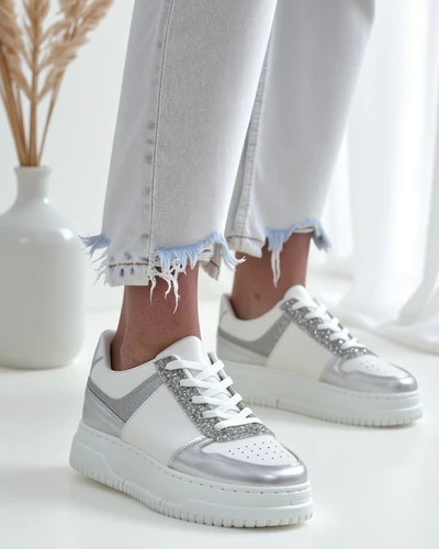 Sneakeri pentru femei Royalfashion cu sclipici Qisofi