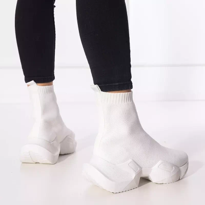 OUTLET Pantofi sport inalti dama Gohi albi - Incaltaminte