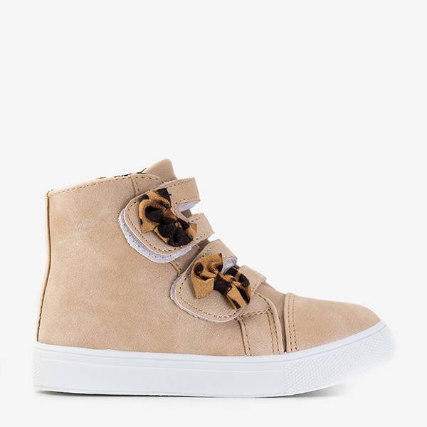 Adidași de sport bej pentru copii cu arcuri Pantloye - Încălțăminte