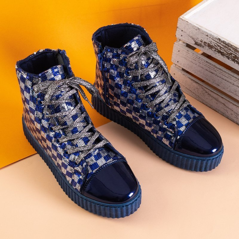 Încălțăminte sport dama albastru și argintiu de la Odelia - Încălțăminte