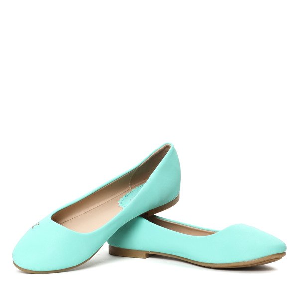 Turkusowe balerinki Paisleigh- Obuwie