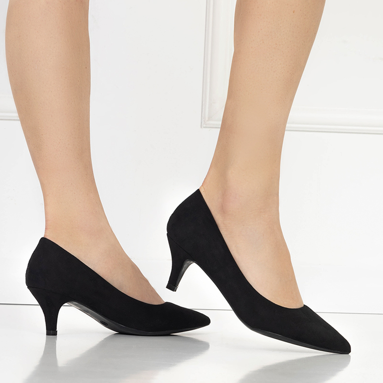 Tocuri înalte negre de damă clasice Forlika - pantofi
