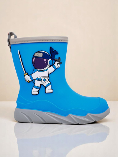 Royalfashion cizme de ploaie pentru copii cu cosmonautul Cosmos Boy