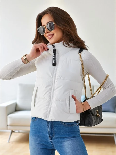 Royalfashion Jachetă scurtă fără mâneci pentru femei