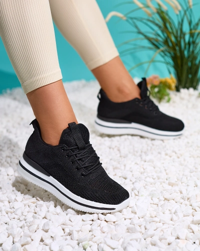 Royalfashion Negru pantofi sport pentru femei Losoyta