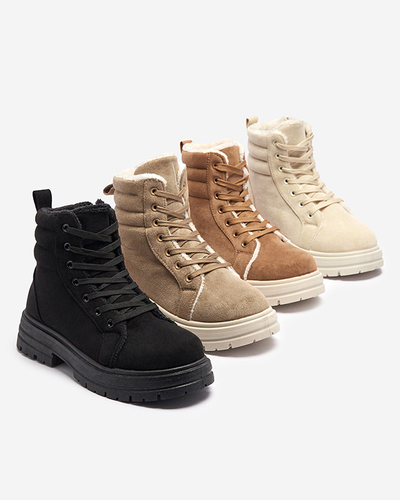 Cizme de vânătoare izolate de damă, de culoare maro Tivica - Încălțăminte