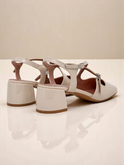 Royalfashion Pantofi damă cu toc jos și barete decorative Lollita