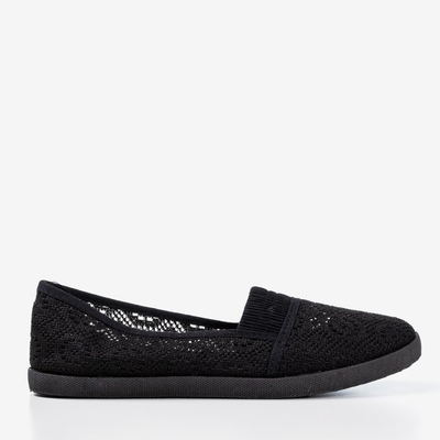 Ballerine dantelate negre Noremies - Încălțăminte