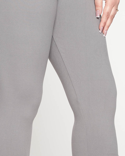 Jambiere de damă 3/4 PLUS SIZE Gri - Îmbrăcăminte