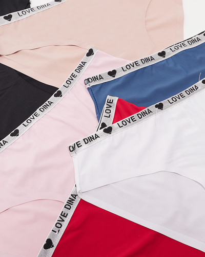 Un set de chiloți de damă monocolor tip 6 / pachet - Lenjerie intimă