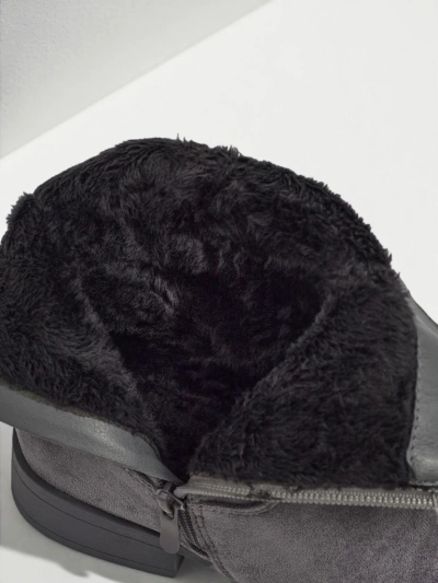 Botine de damă din piele ecologică de căprioară Kelmoria